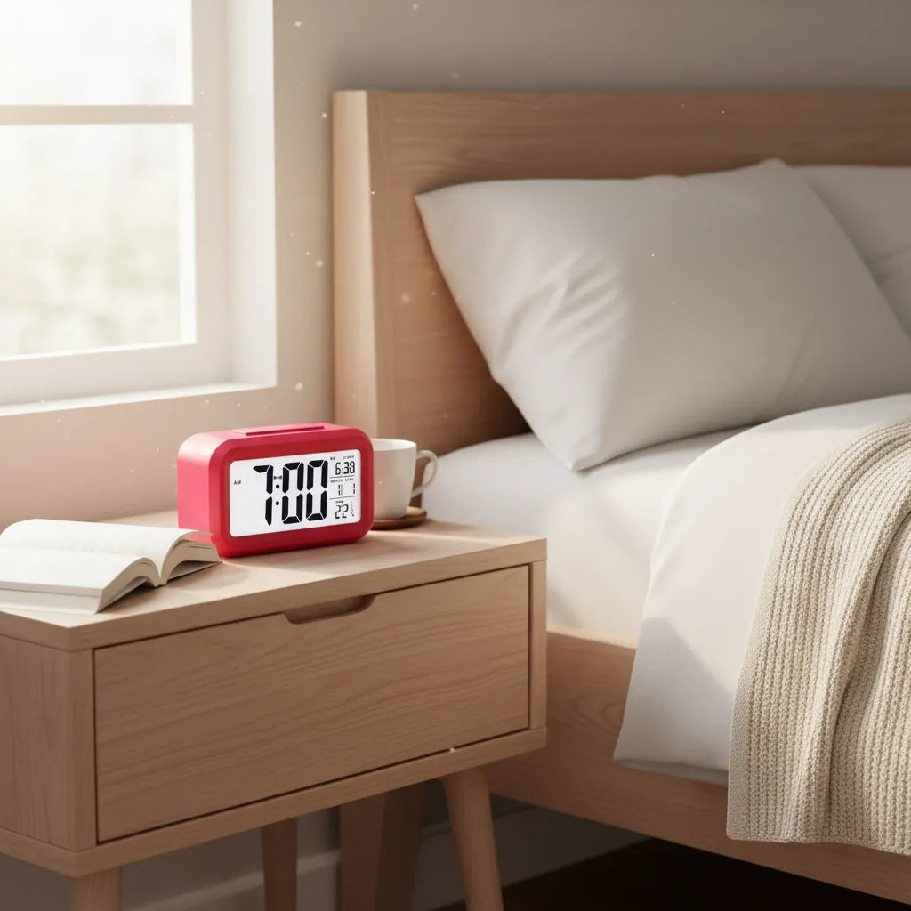 Réveil à Pile Lumineux Numérique