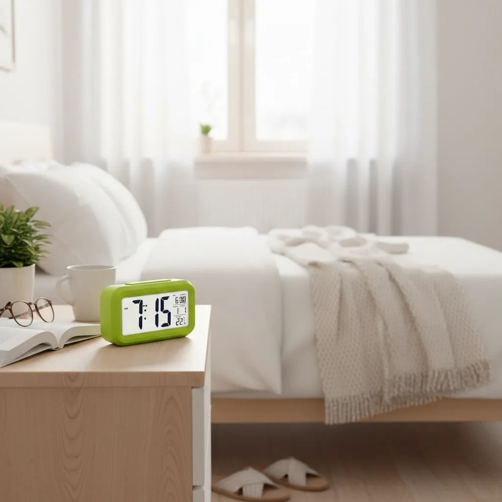 Réveil à Pile Lumineux Numérique