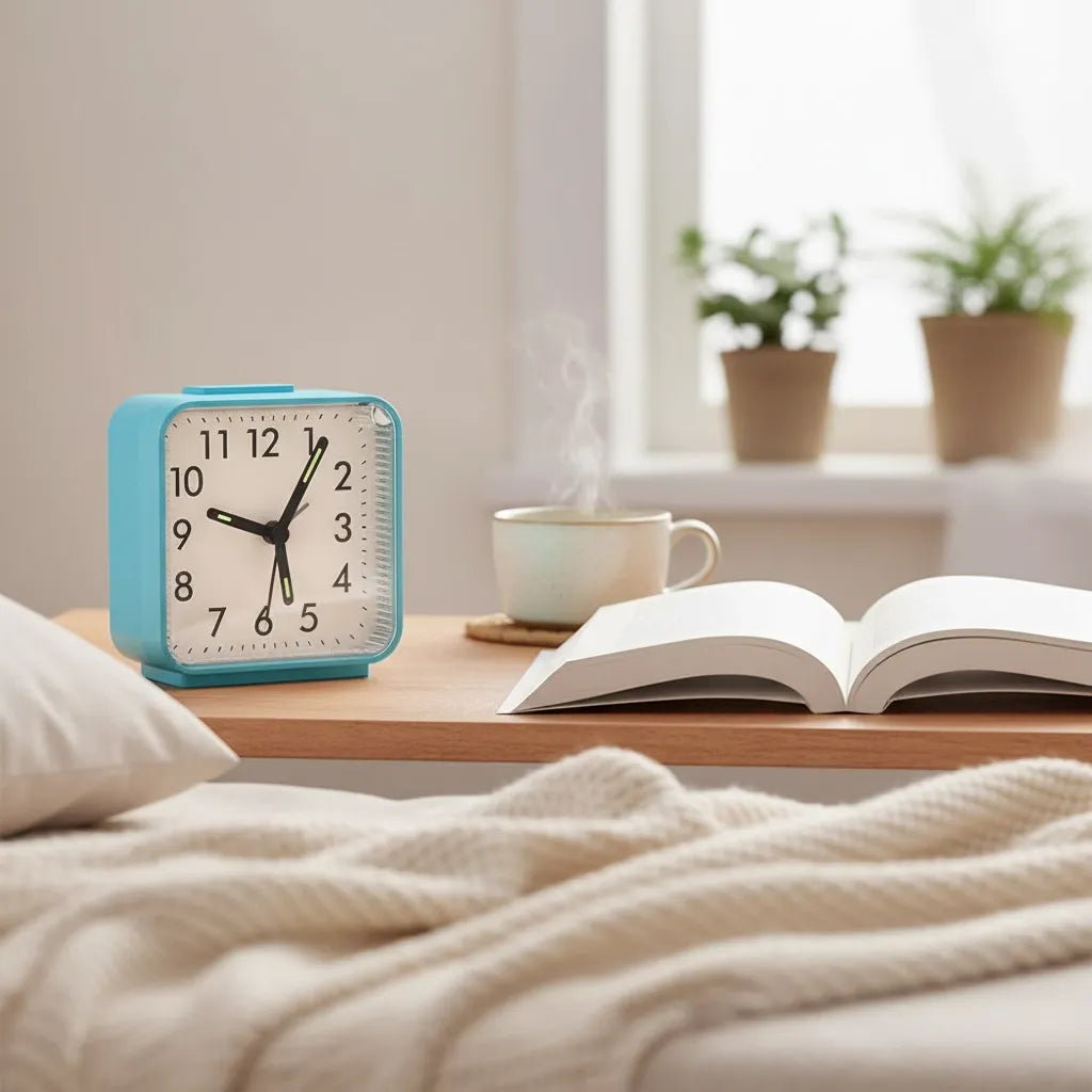 Réveil à Pile Quartz Lumineux Compact