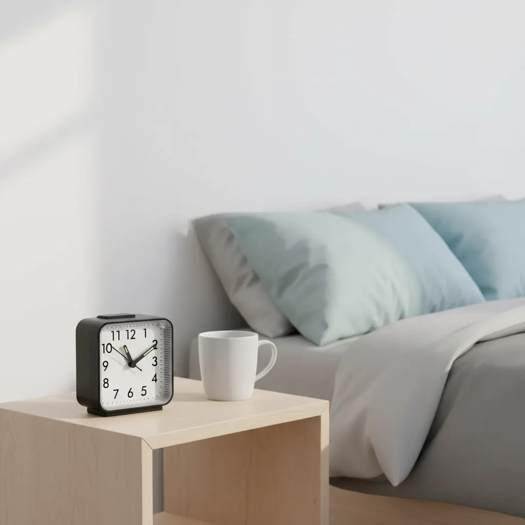 Réveil à Pile Quartz Lumineux Compact