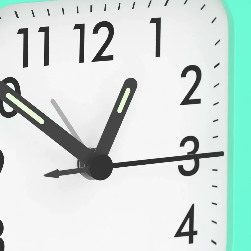 Réveil à Pile Quartz Lumineux Compact