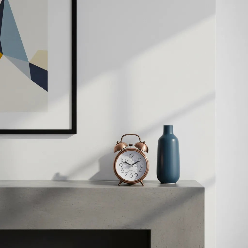 Réveil à Pile Rétro en Métal