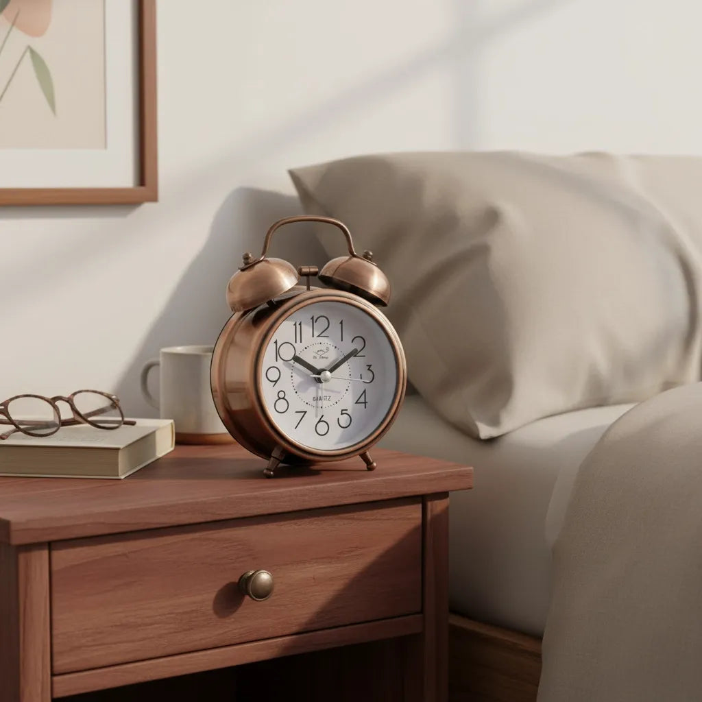 Réveil à Pile Rétro en Métal