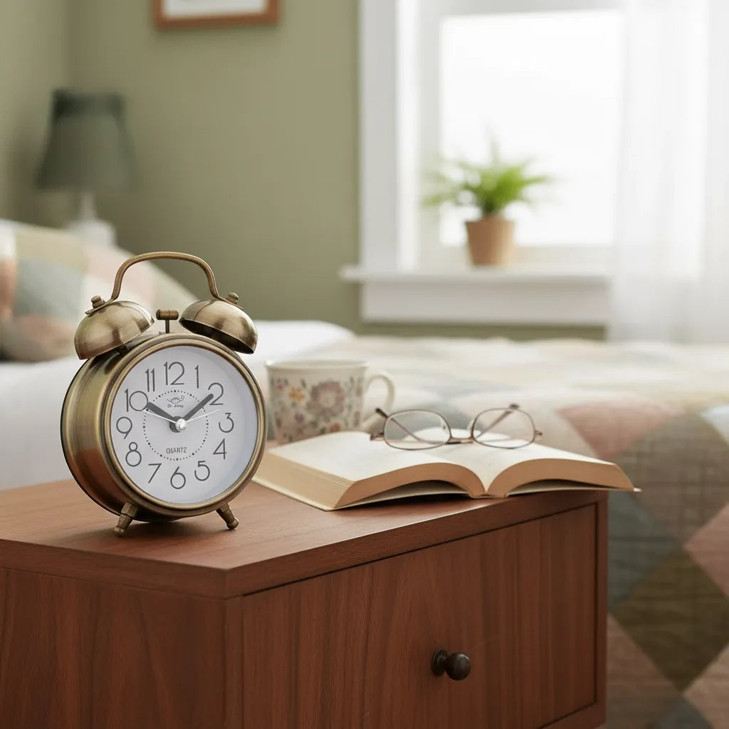 Réveil à Pile Rétro en Métal