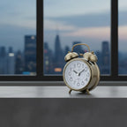 Réveil à Pile Rétro en Métal