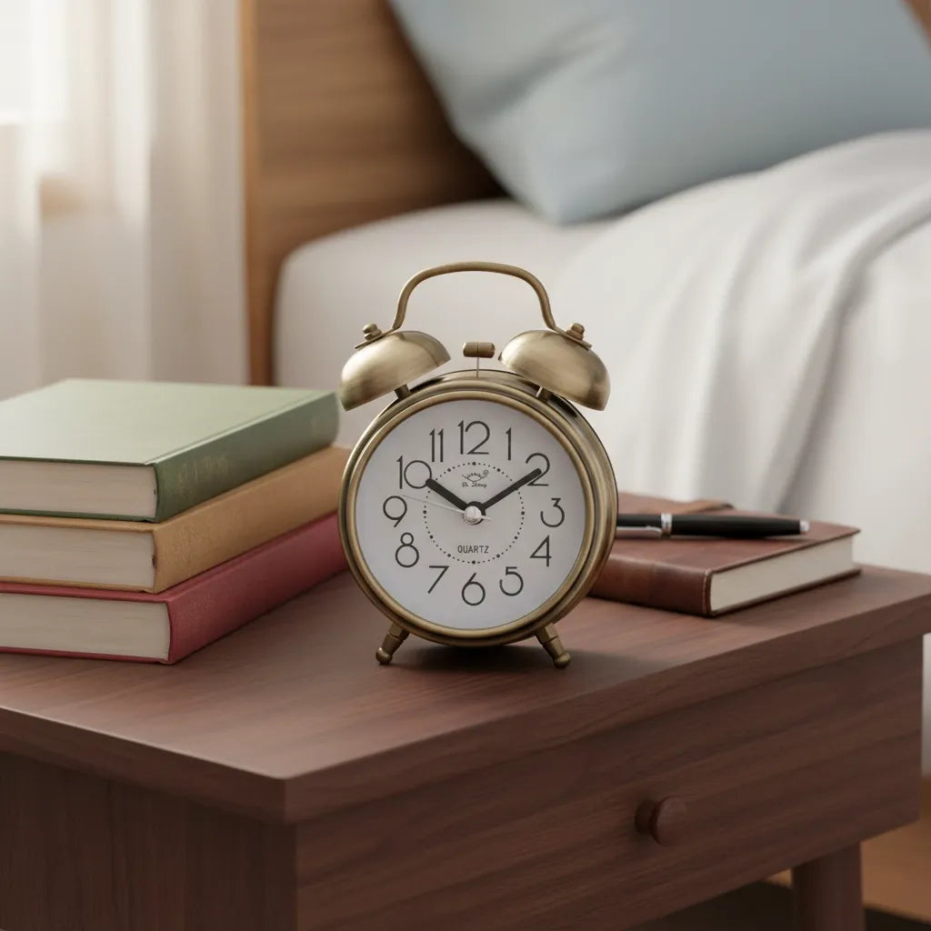 Réveil à Pile Rétro en Métal