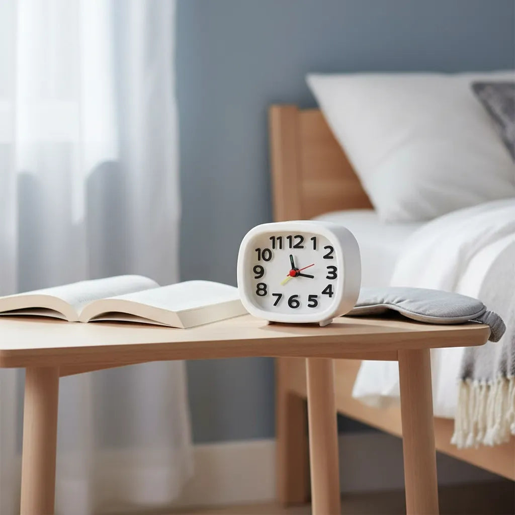 Réveil à Pile Sans Tic Tac Compact