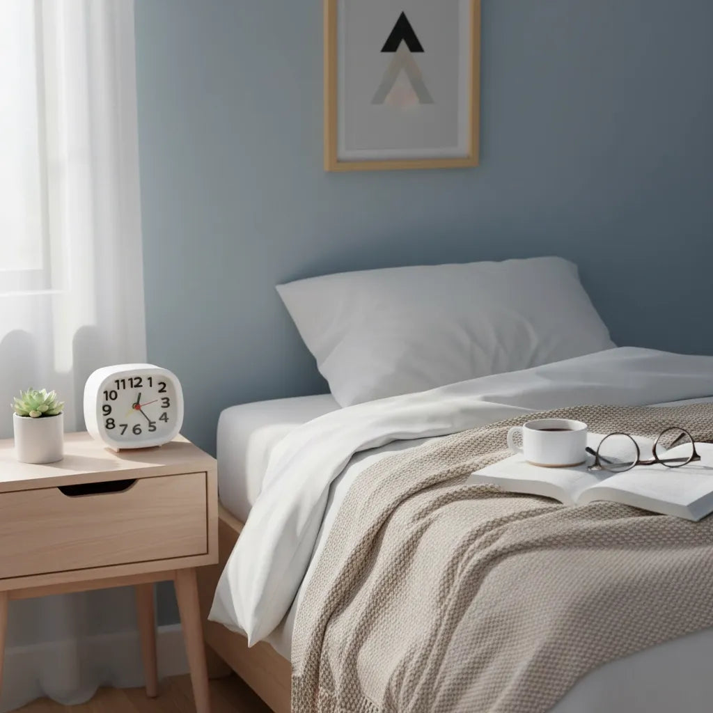 Réveil à Pile Sans Tic Tac Compact