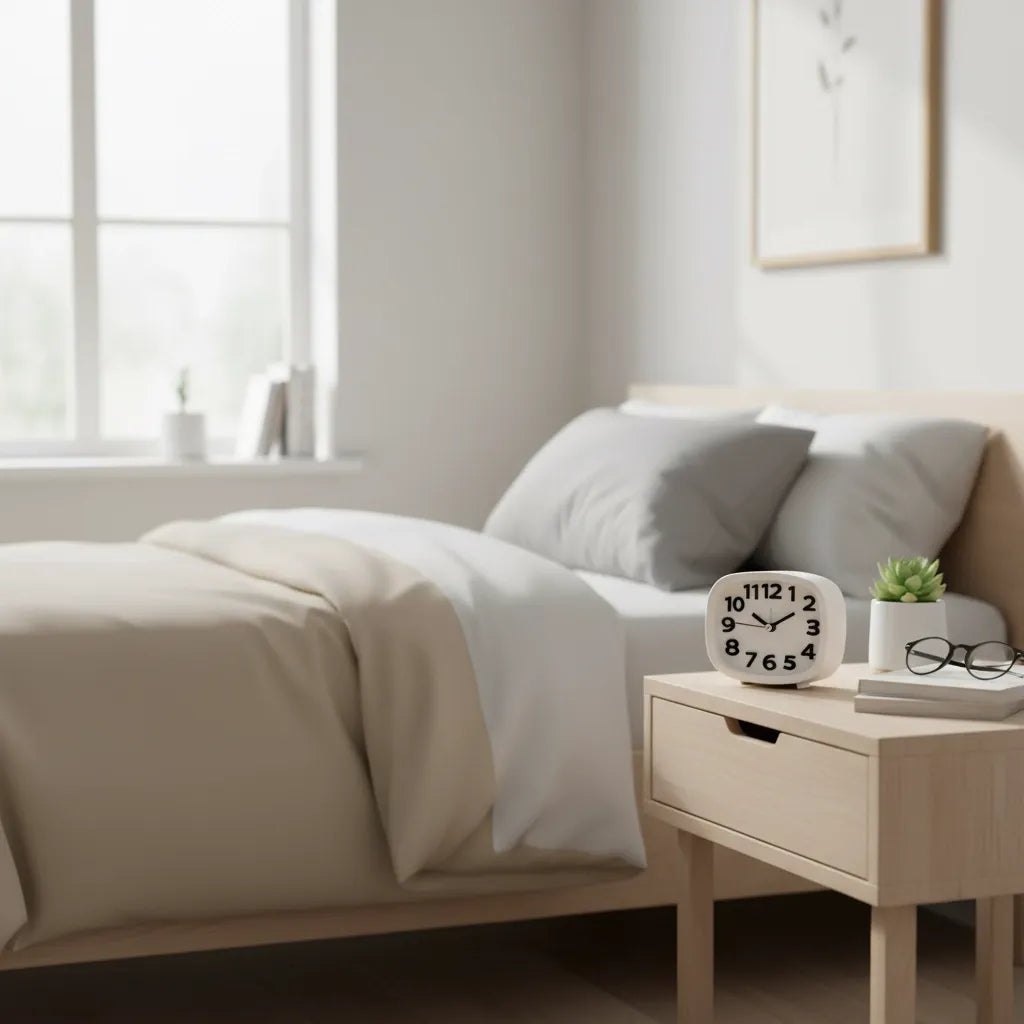 Réveil à Pile Silencieux à Grands Chiffres