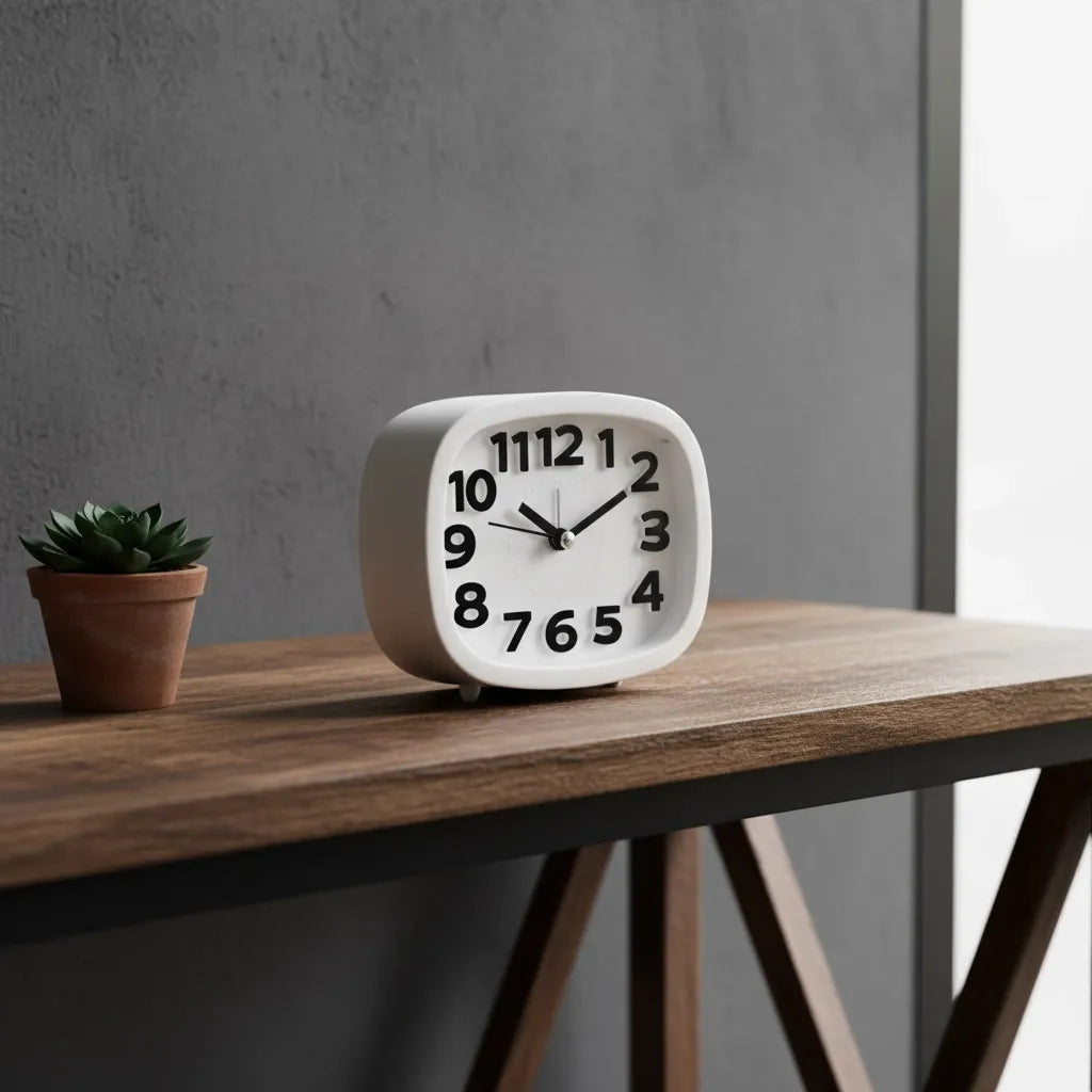 Réveil à Pile Silencieux à Grands Chiffres