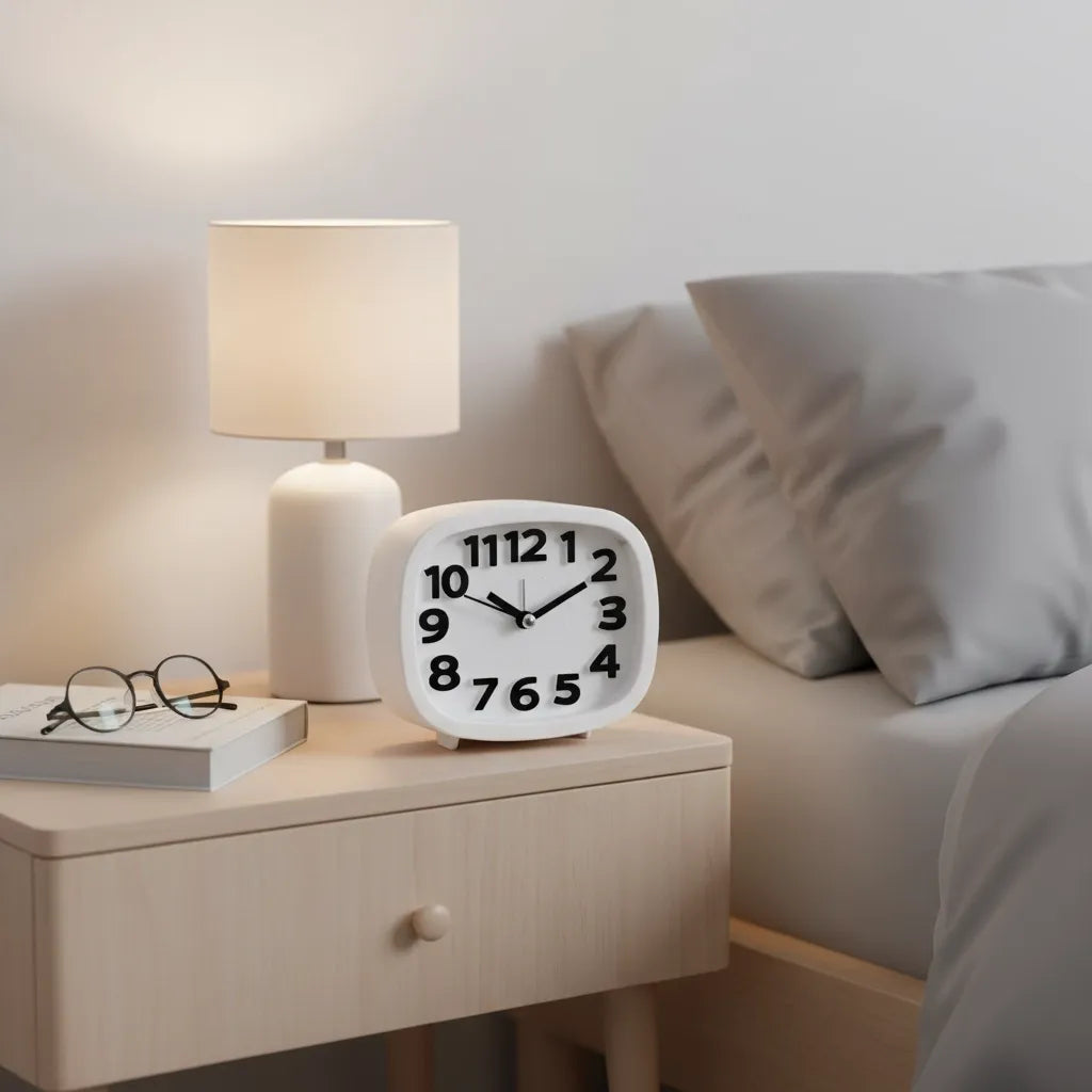 Réveil à Pile Silencieux à Grands Chiffres