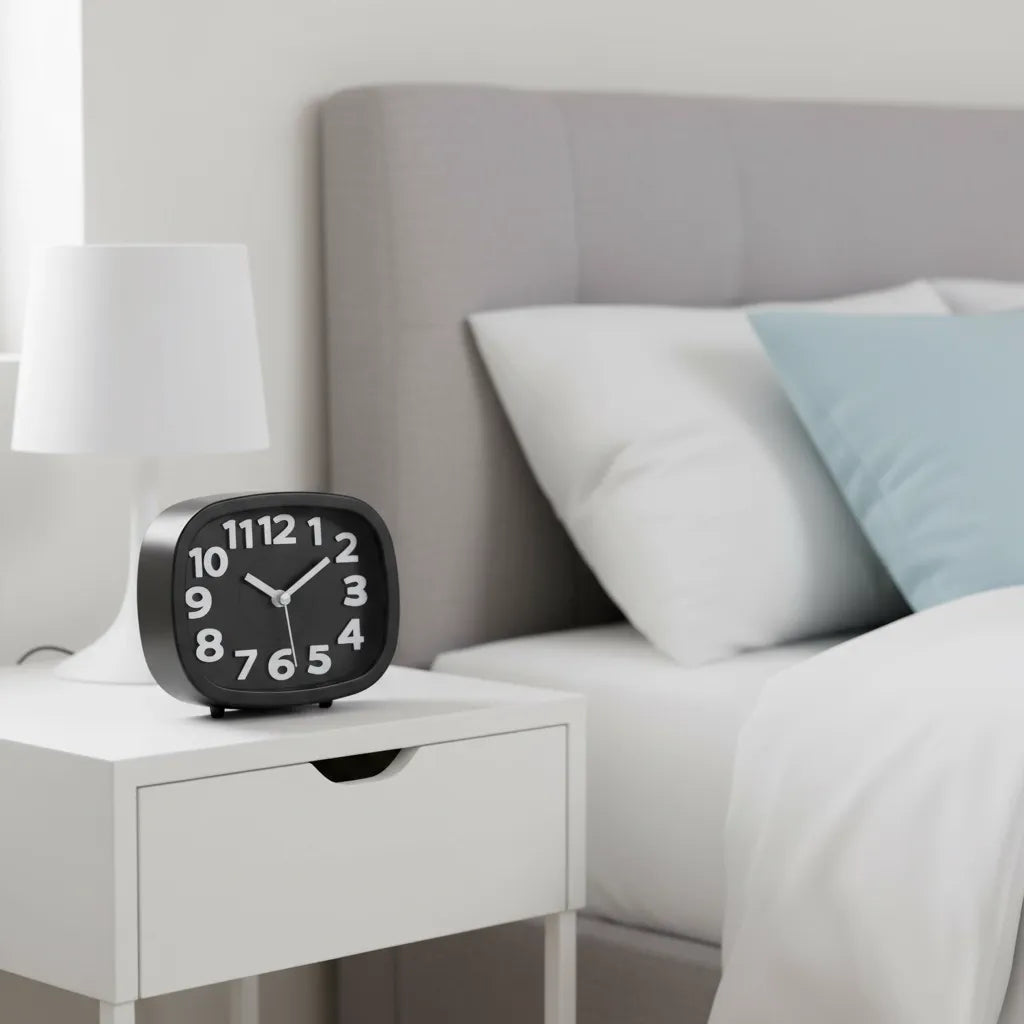 Réveil à Pile Silencieux à Grands Chiffres