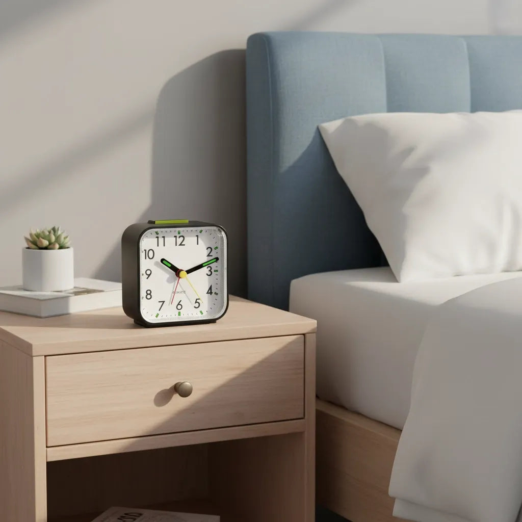 Réveil à Pile Silencieux Avec Rétroéclairage