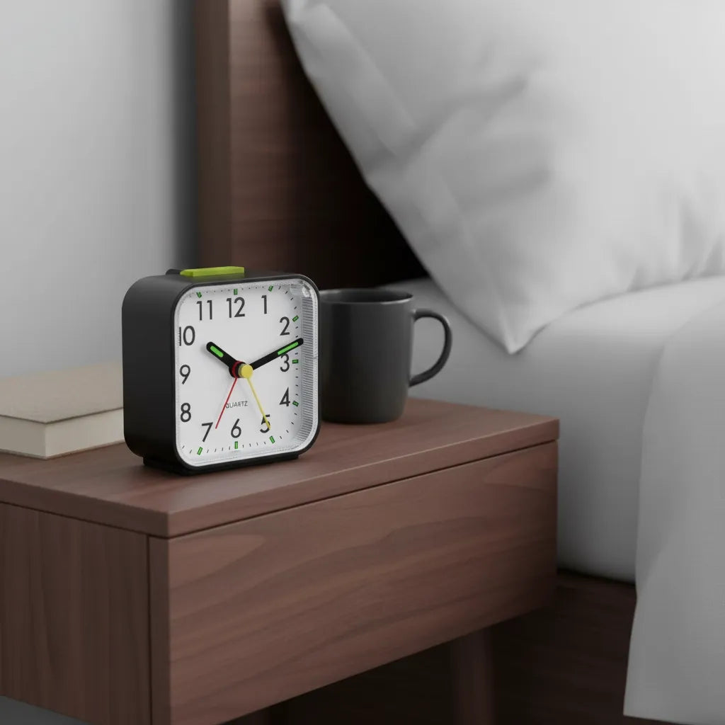 Réveil à Pile Silencieux Avec Rétroéclairage