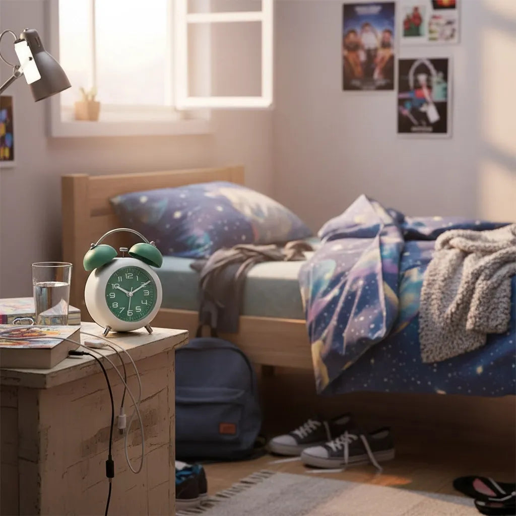 Réveil Ado à Pile avec Double Cloche