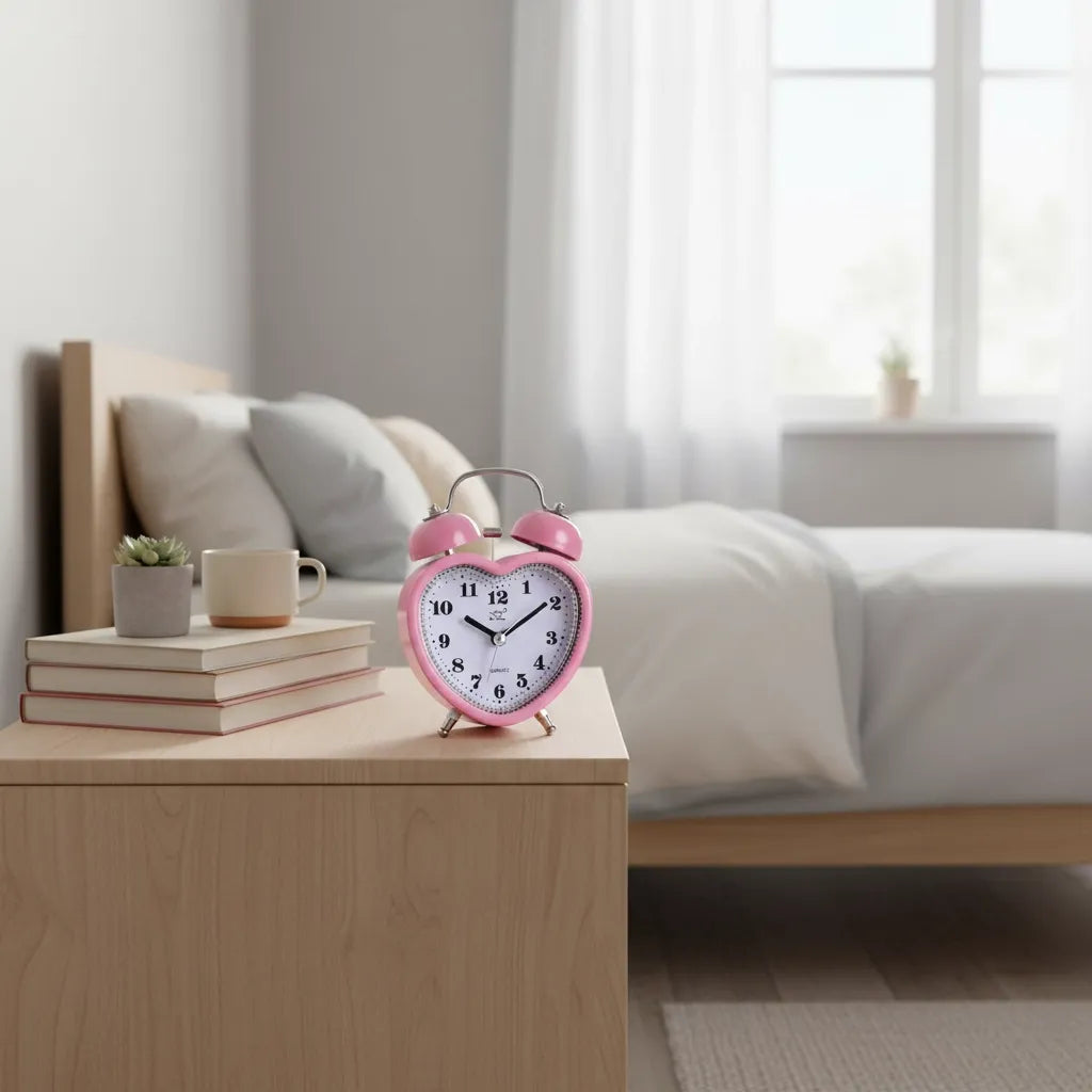 Réveil Analogique Alarme en Métal