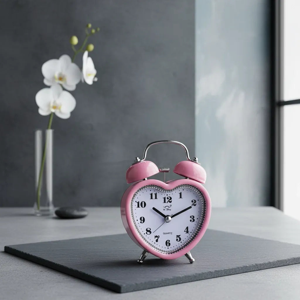 Réveil Analogique Alarme en Métal