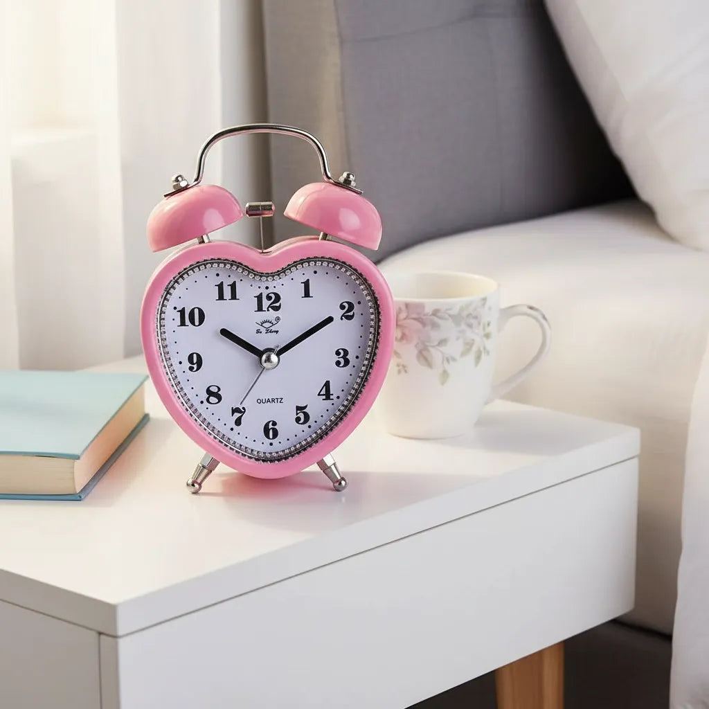 Réveil Analogique Alarme en Métal