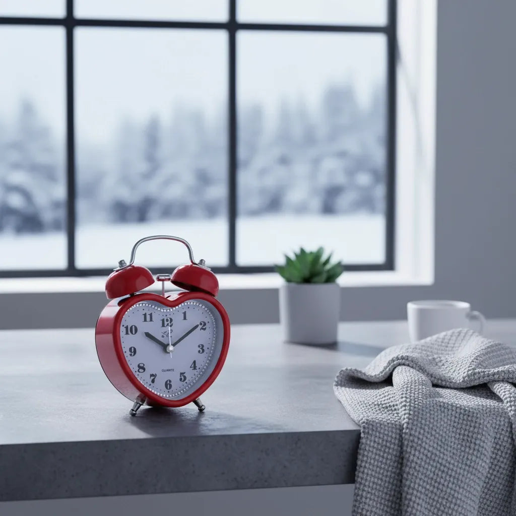 Réveil Analogique Alarme en Métal