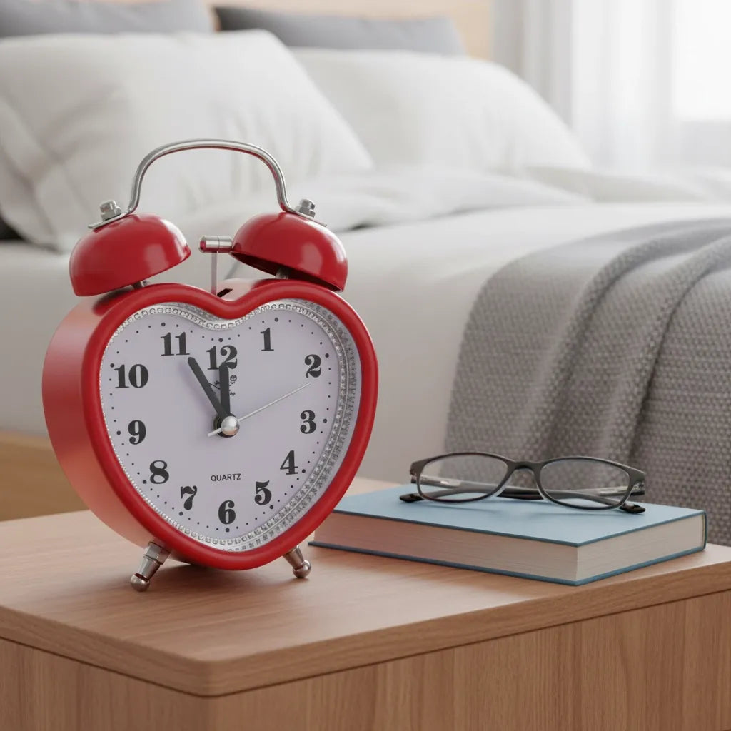 Réveil Analogique Alarme en Métal