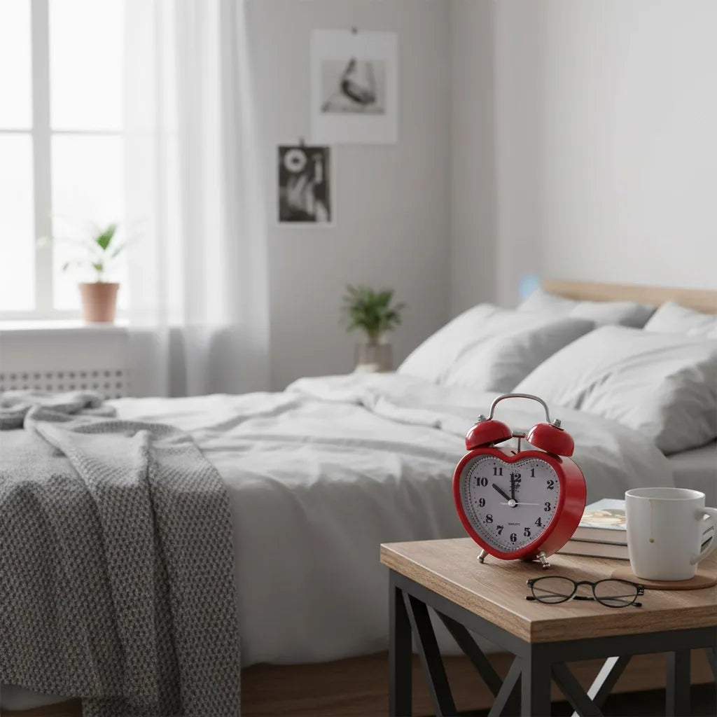 Réveil Analogique Alarme en Métal