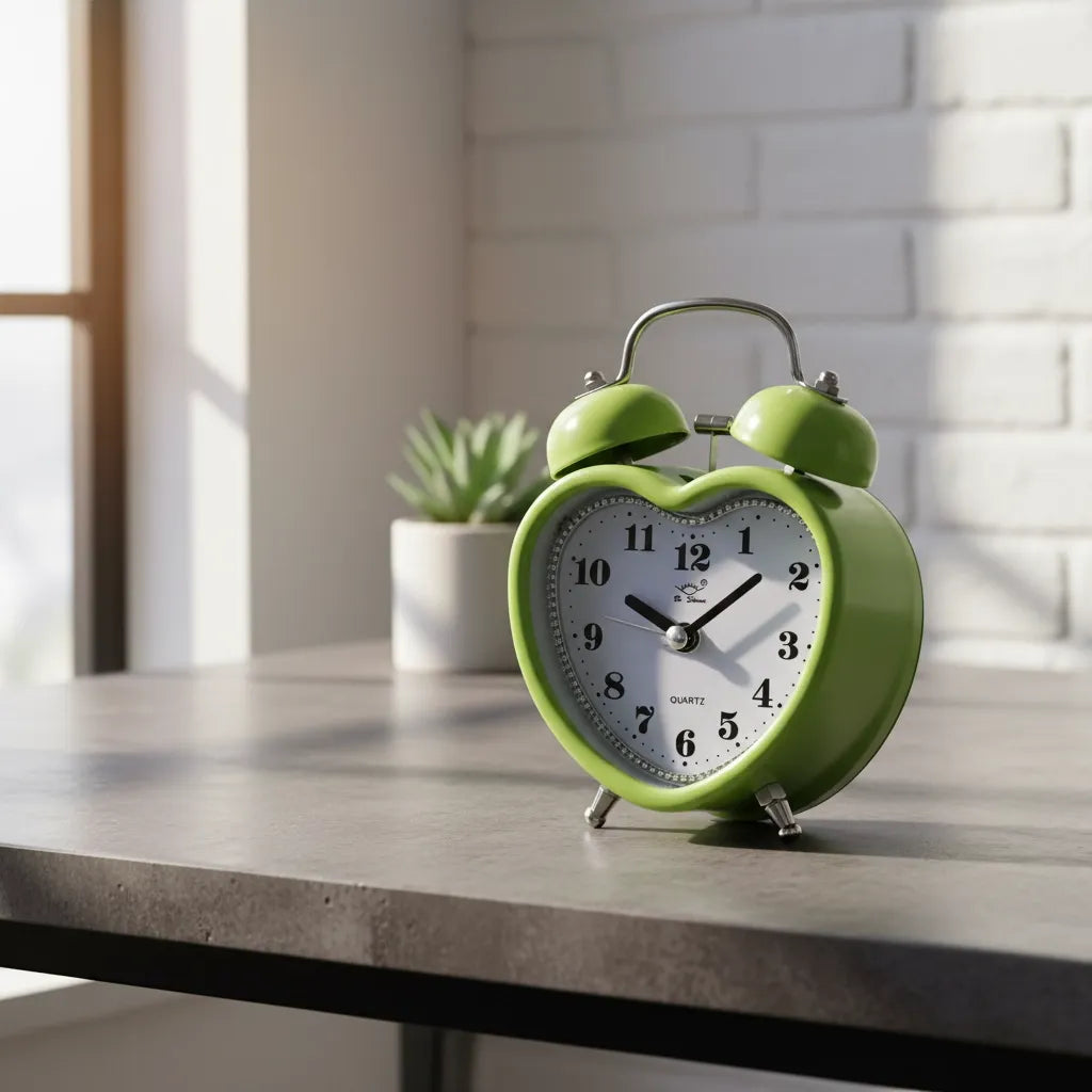 Réveil Analogique Alarme en Métal