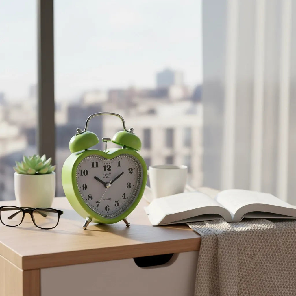 Réveil Analogique Alarme en Métal