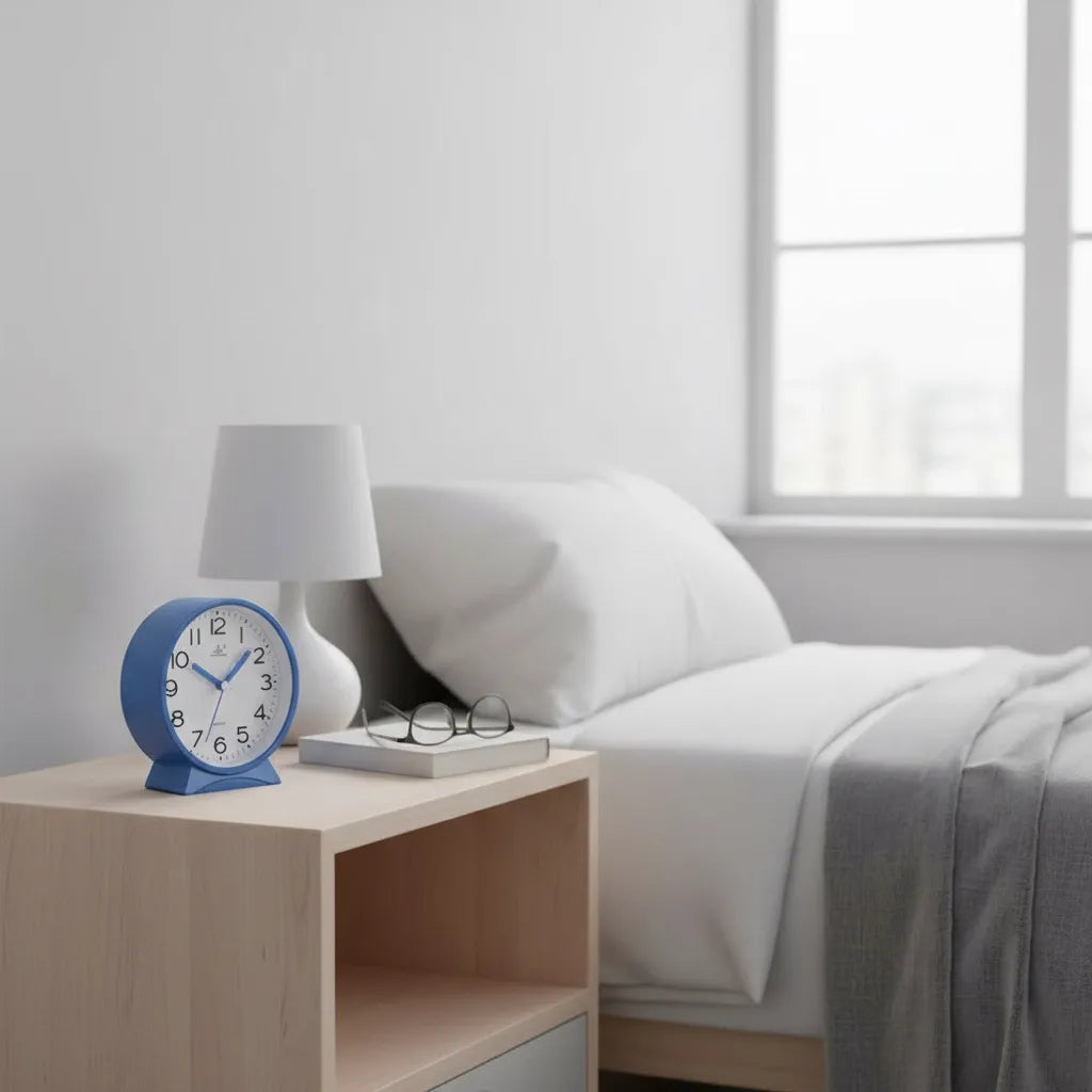 Réveil Analogique Arrondi Silencieux