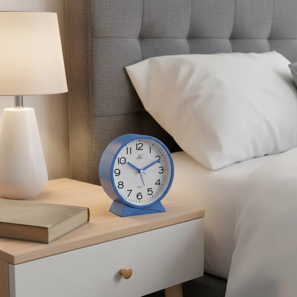Réveil Analogique Arrondi Silencieux