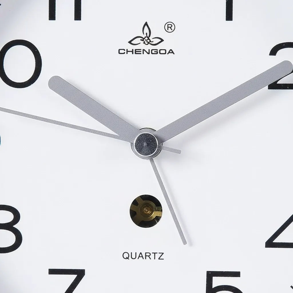 Réveil Analogique Arrondi Silencieux