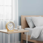 Réveil Analogique Arrondi Silencieux