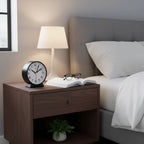 Réveil Analogique Arrondi Silencieux