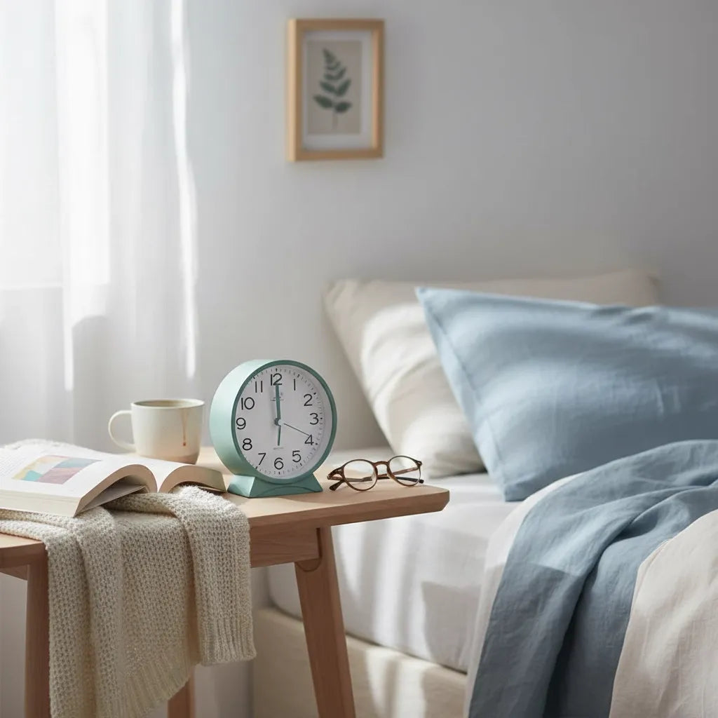 Réveil Analogique Arrondi Silencieux