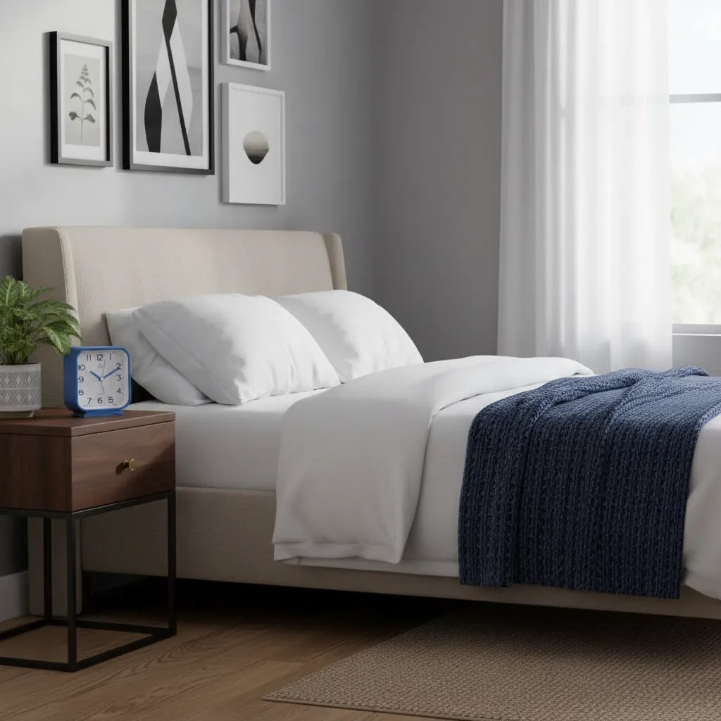 Réveil Analogique Carré Silencieux