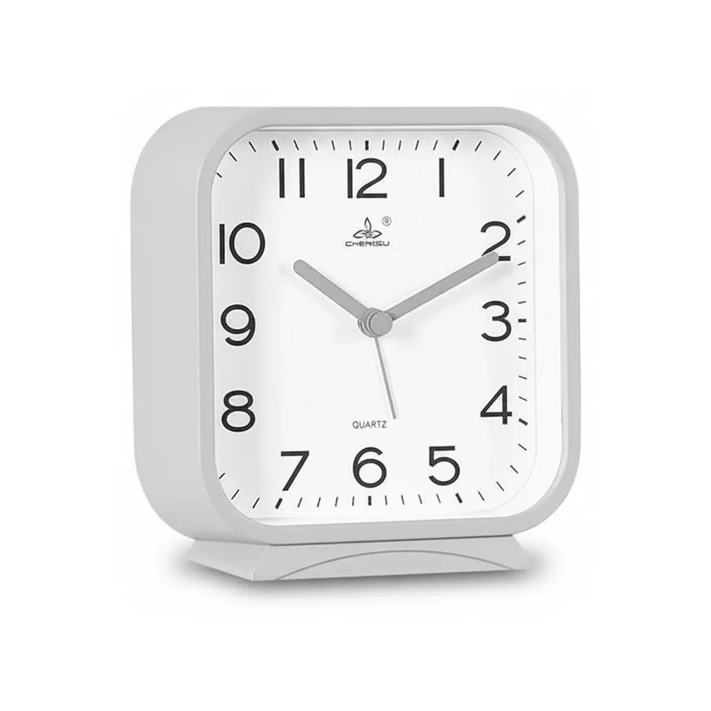 Réveil Analogique Carré Silencieux