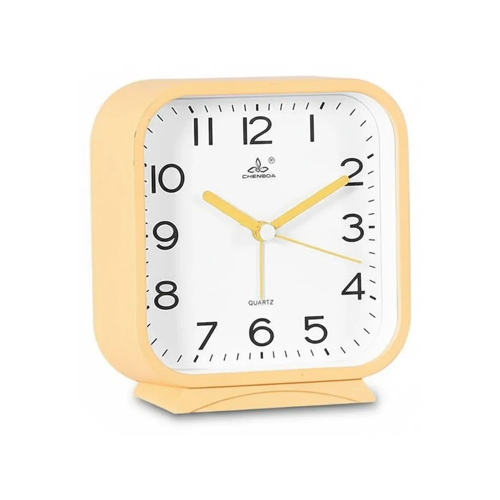 Réveil Analogique Carré Silencieux