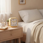 Réveil Analogique Carré Silencieux