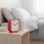 Réveil Analogique Carré Silencieux