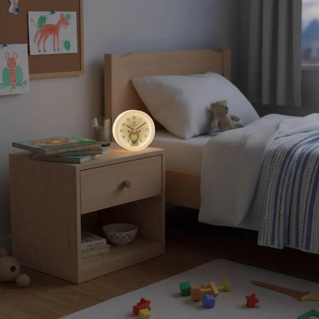 Réveil Analogique Enfant avec Veilleuse