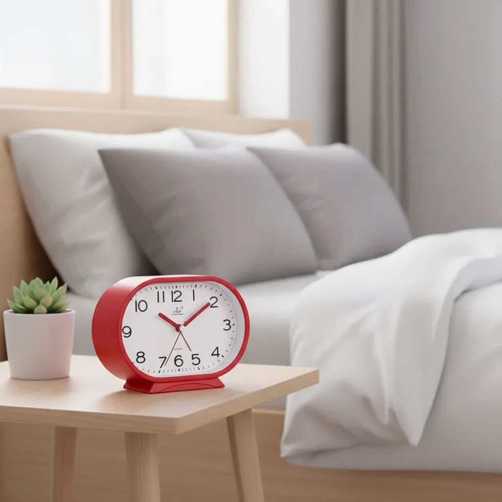 Réveil Analogique Ovale Silencieux