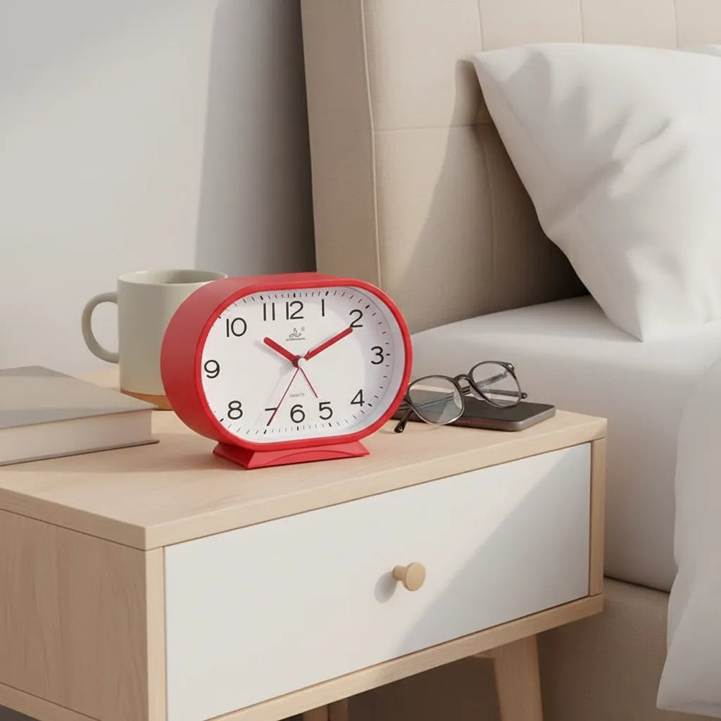 Réveil Analogique Ovale Silencieux