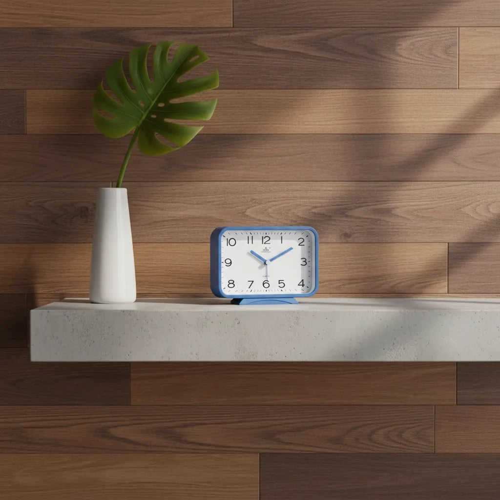 Réveil Analogique Rectangle Silencieux