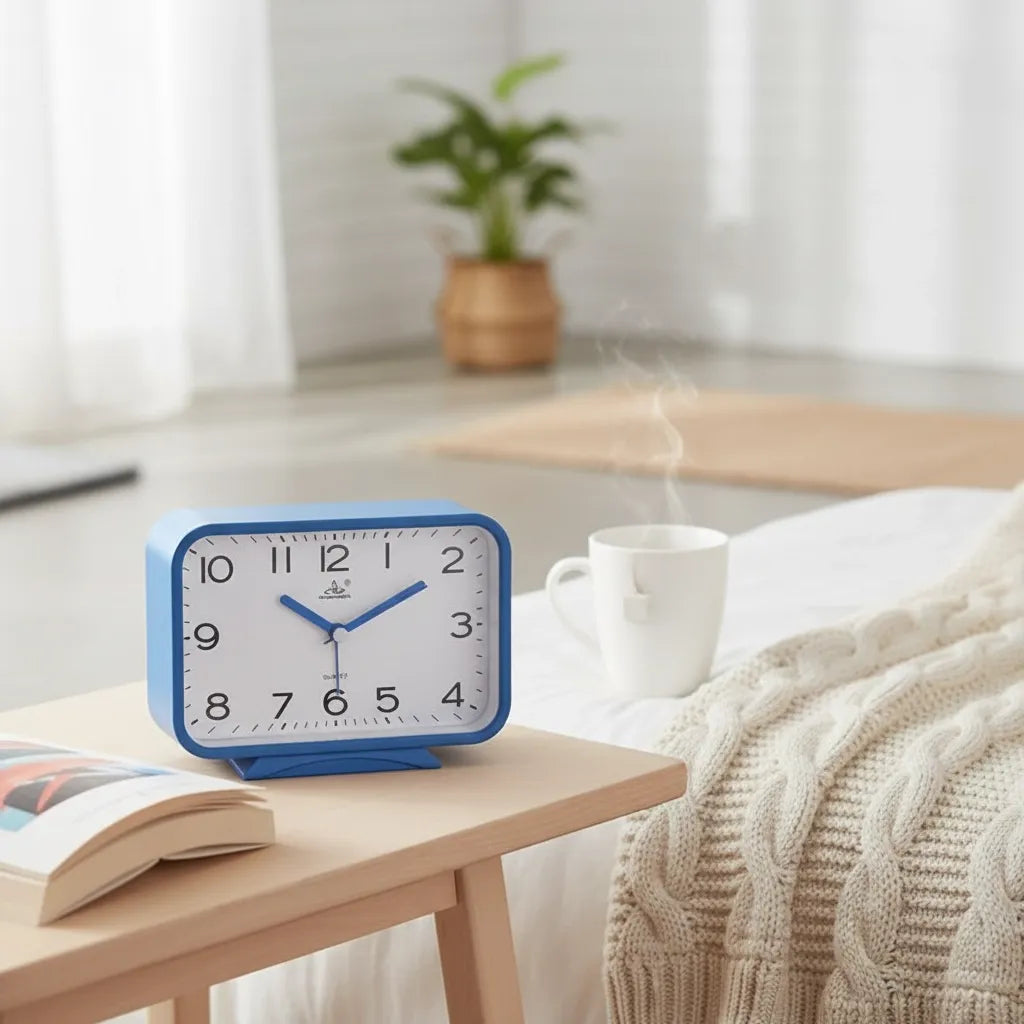 Réveil Analogique Rectangle Silencieux