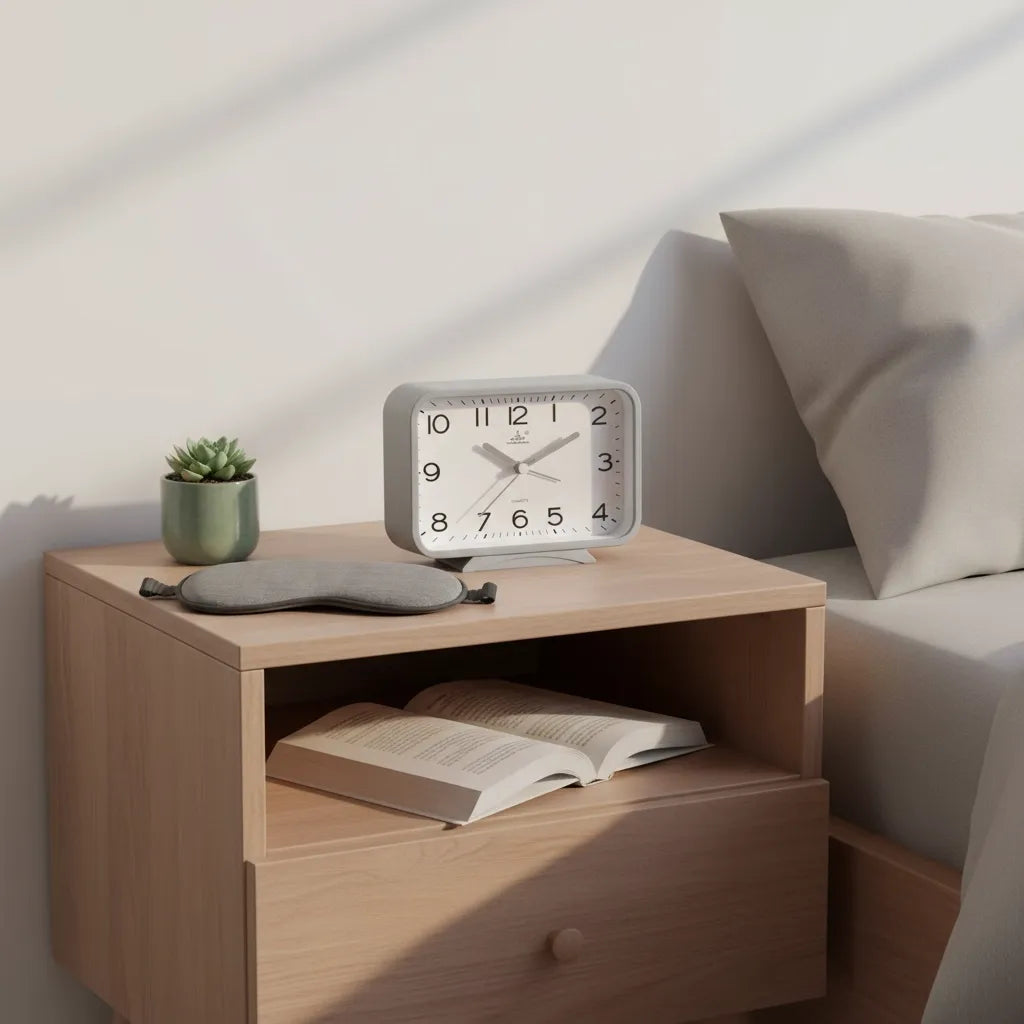 Réveil Analogique Rectangle Silencieux