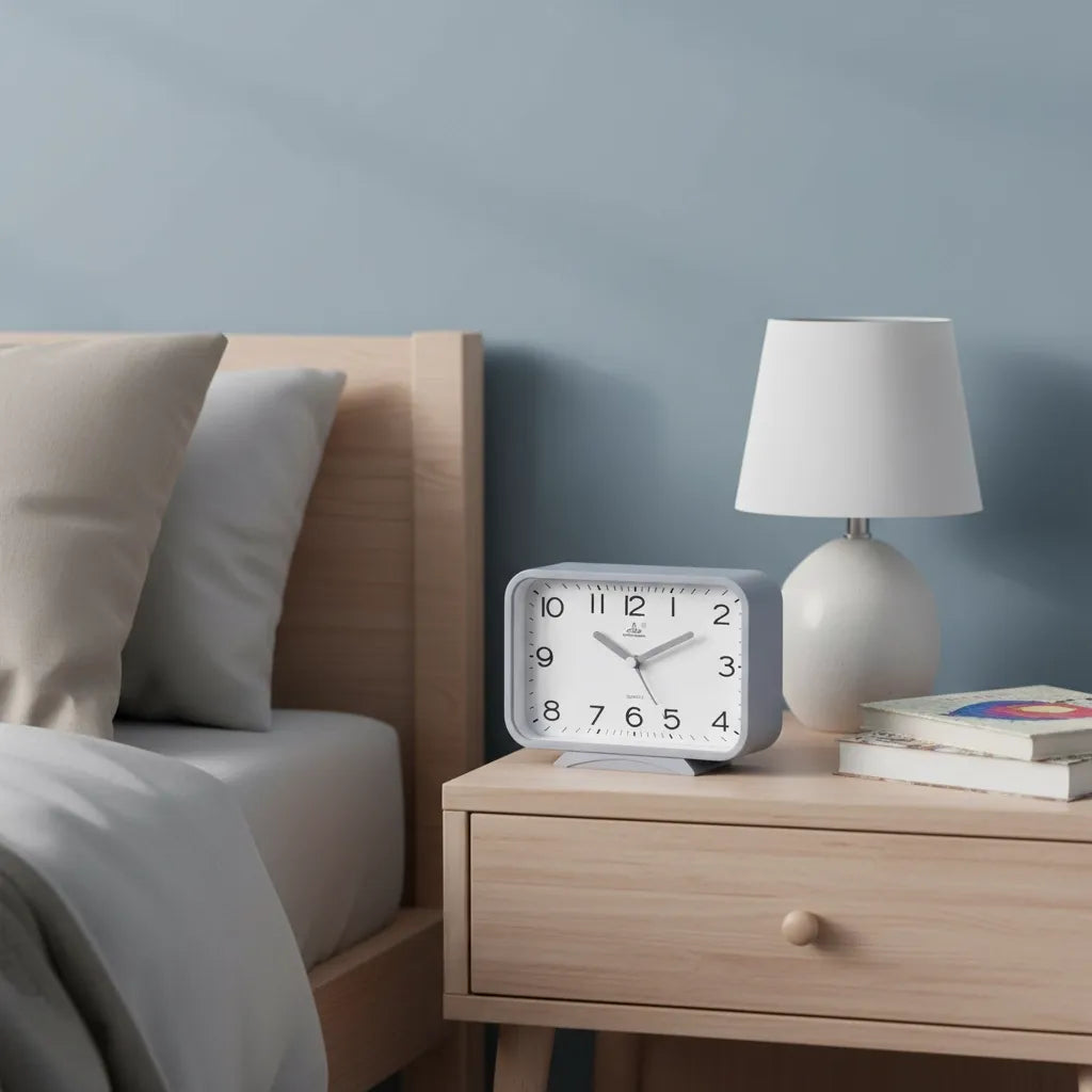 Réveil Analogique Rectangle Silencieux