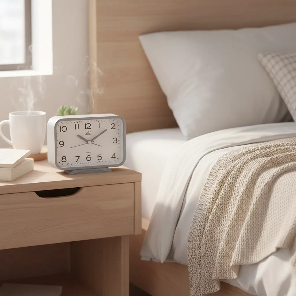 Réveil Analogique Rectangle Silencieux