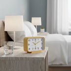 Réveil Analogique Rectangle Silencieux