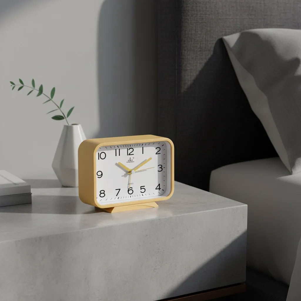 Réveil Analogique Rectangle Silencieux