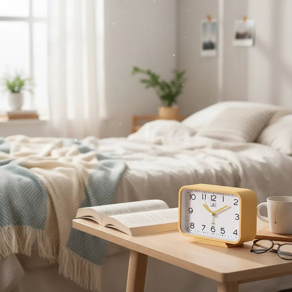 Réveil Analogique Rectangle Silencieux