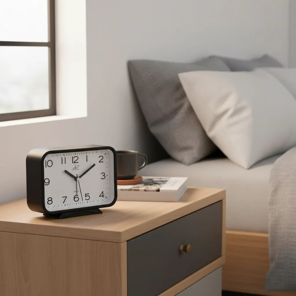 Réveil Analogique Rectangle Silencieux